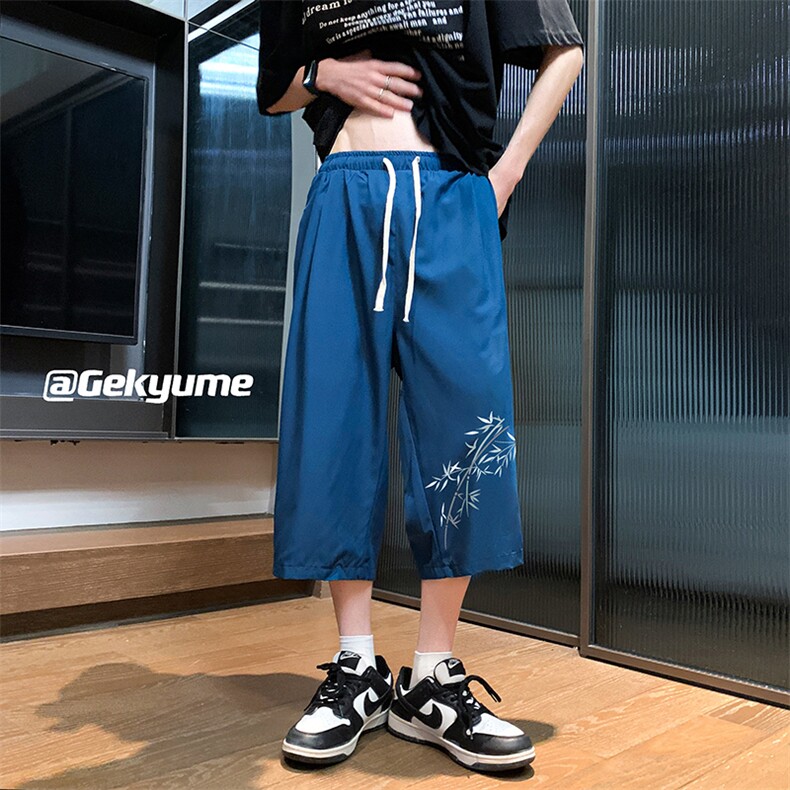 冰丝七分裤男大码速干短裤男五分裤酒店风风格QK72393-P25,男装休闲裤,电商A040