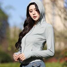 2025夏季新款防晒服冰爽防紫短款修身大帽檐女子，女装防晒衣，蝶眷
