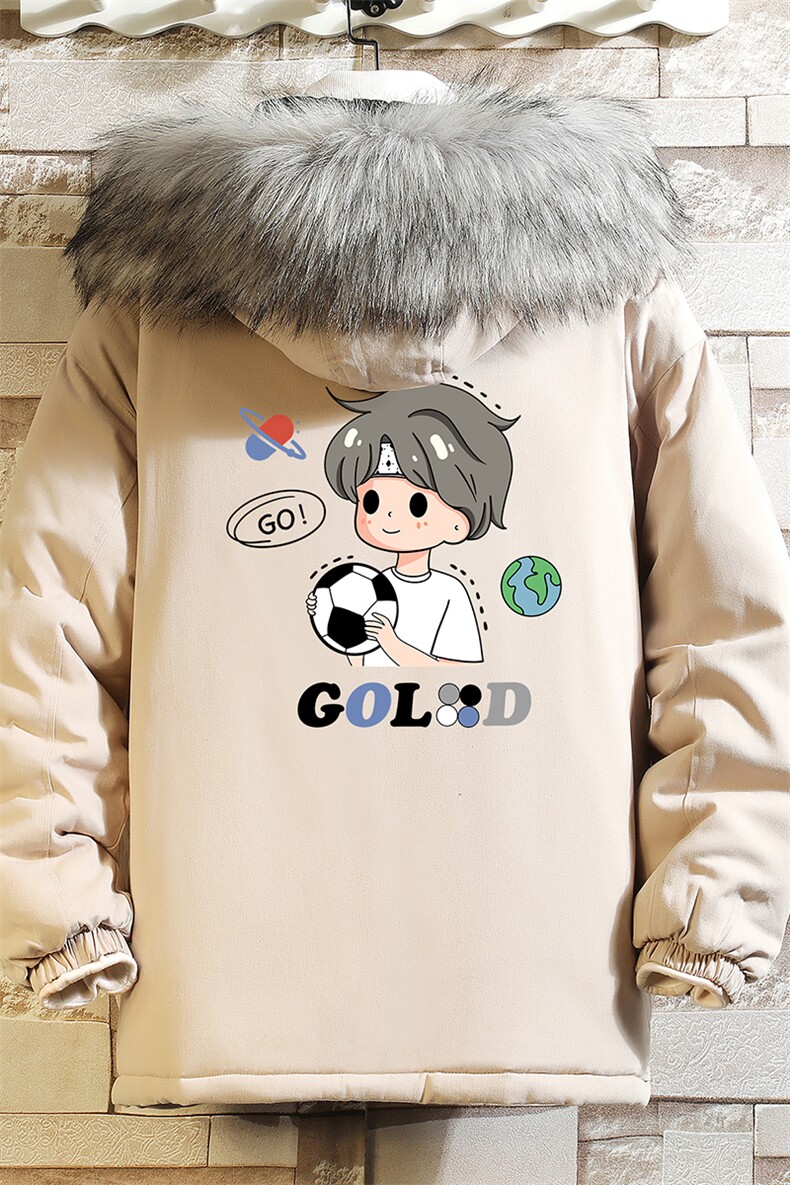 MM48207-P130冬季大毛领衣男士大码加厚袄男服砖墙,男装棉衣,电商A040A