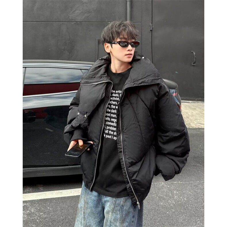 美式复古立领棉服男冬季加厚保暖面包服WM265P100,男装棉衣,星座1116-2