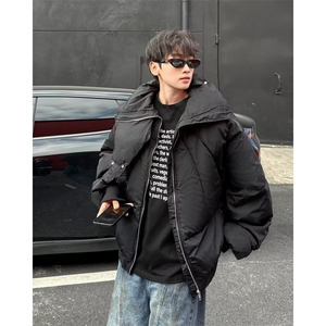 美式复古立领棉服男冬季加厚保暖面包服  WM265 P100图片