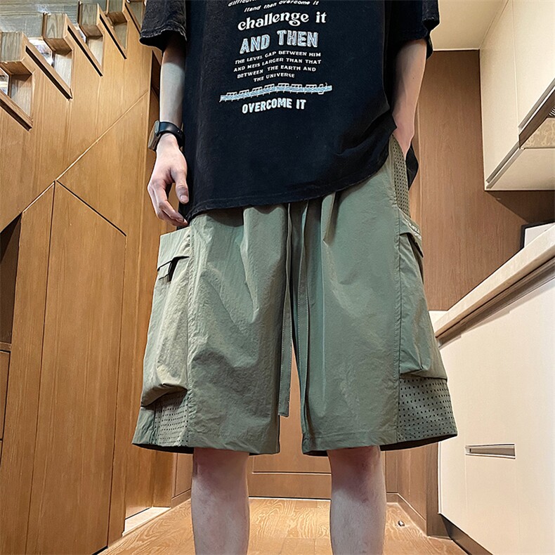 A316-1-K1234P48控68新款2025夏季美式速干短裤网眼透气工装裤,男装牛仔裤,星座906（原电商a316-1）