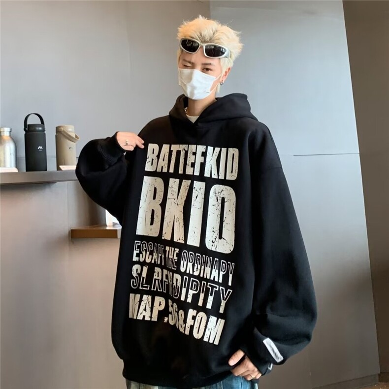 2024秋冬季潮流字母印花卫衣男连帽时尚Y8049-P50,男装卫衣,星座1109-3