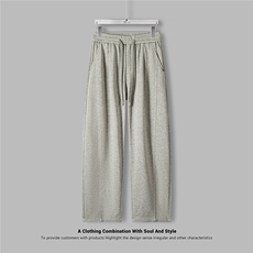 直筒透气舒适纯色休闲裤男宽松抽绳卫裤A329-K9901-P55，男装休闲裤，电商A329