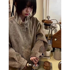 美式复古树纹肌理感短款外套男秋冬千鸟格老钱哈灵顿夹克JM6025，男装夹克，星座1116A（原606A-3）