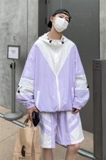 夏季防晒服套装运动风拼色时尚防晒衣夹克衫男XZ514-2-1609-P98，男装防晒衣，星座514-2(原B239)