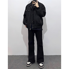 B221美式ins高街暗黑金属感宽松休闲外套上衣SY2303-P90控118，男装夹克，电商B221