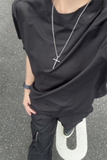 2025夏季新款港风切片大码冰丝速干短袖M-5XHT25721-特P15，男装T恤，电商A022