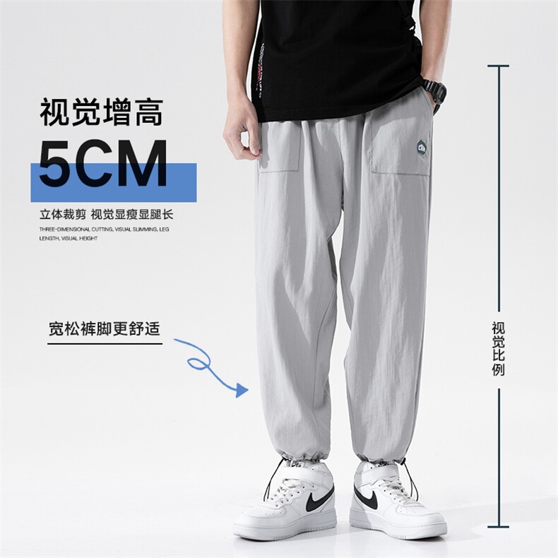 男士宽松直筒韩版潮流运动休闲九分裤DK7305-P40控68图片