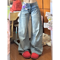 美式设计感阔腿牛仔裤ZK0429-特批48，男装牛仔裤，星座313A(原308A-2)