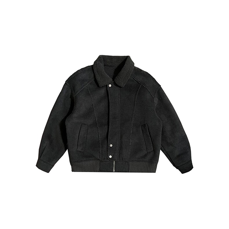 B40/特P138控178冬季痞帅颗粒绒加厚棉服外套百搭呢子棉衣男深灰1,男装棉衣,星座305B
