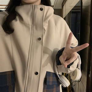 A324-P105 英伦风炸街风衣外套春秋新款韩版短款工装上衣图片