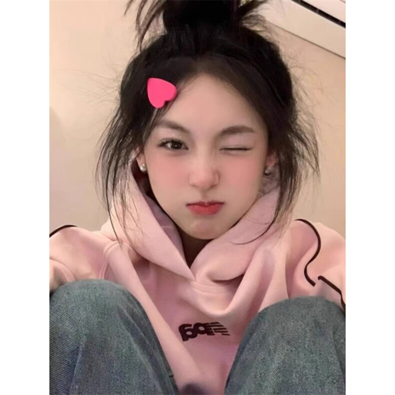5378-P50原版做工华棉复合休闲宽松卫衣薄款/加绒,女装卫衣/绒衫,星座617A-2