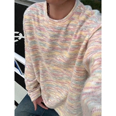 WY10156-特批40控78新款圆领简约套头宽松大码卫衣糯米衣服男，男装卫衣，电商A059
