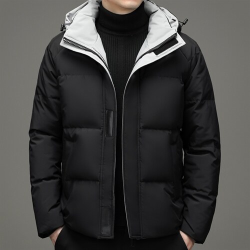 冬季新款脱卸帽羽绒服中青年男装加厚保暖纯色外套XXH9902-P270,男装羽绒服,电商B212（原钱塘6029）