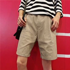 K939/P25现货夏季港风男士宽松五分裤子韩版沙滩纯色休闲大码短裤，男装休闲裤，电商A141