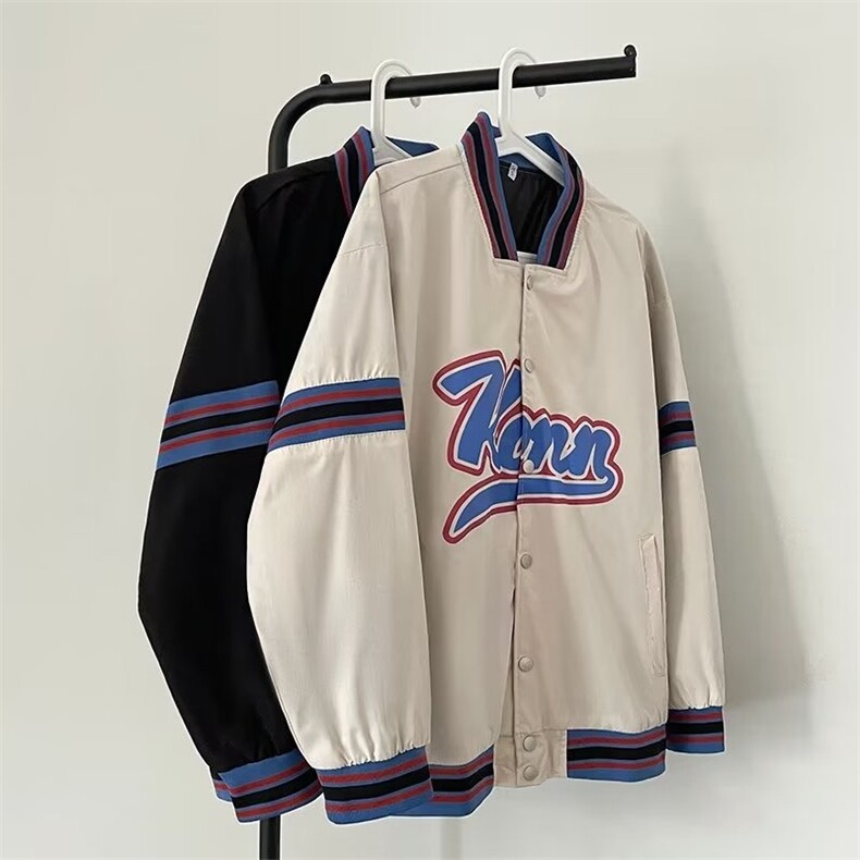 2025棒球服外套男春季美式复古潮流夹克ins潮牌休闲运动高街衣服,男装夹克,星座1210-1