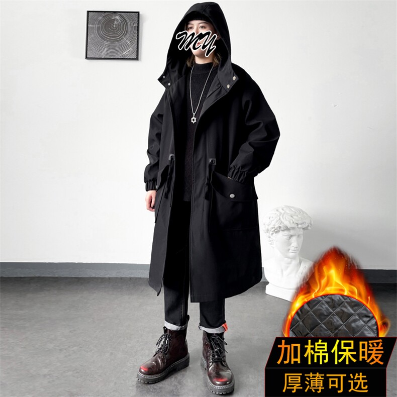 4W件加绒风衣男中长款大衣棉衣男F994薄P95加棉P110港风五,男装风衣,星座401