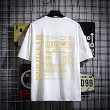 2021夏季新网格挂拍日系大码男已注册卡通印花短袖T恤T1074-P25，男装T恤，电商A001