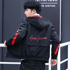 夹克男士韩版休闲刺绣外套青少年秋季新款薄上衣服H8021图片