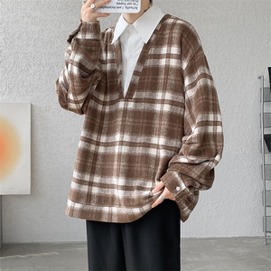 现货 WY10076-P60 控88 秋季新款抖音高品质时尚百搭假两件卫衣图片