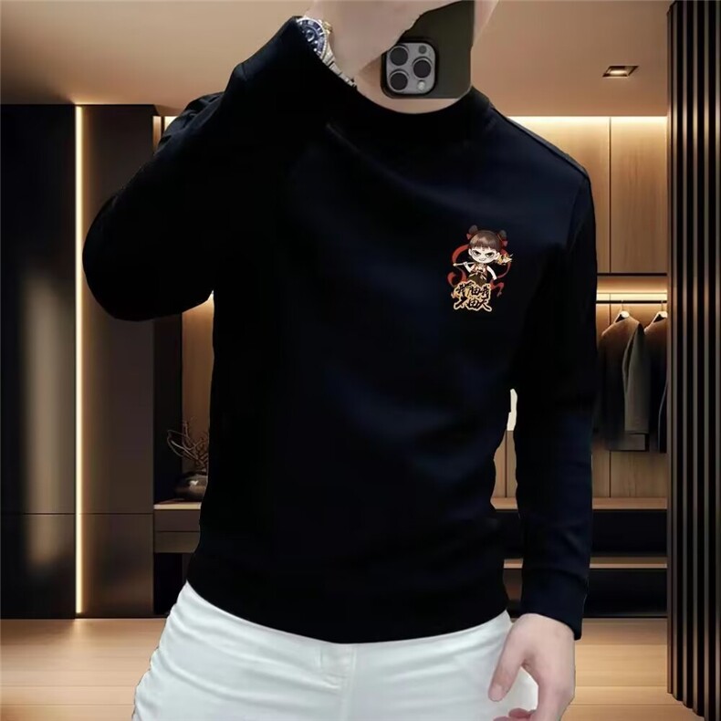 网络图现货潮牌哪吒新款创意动画印花男士加绒卫衣JHT852-P40,男装卫衣,星座715-7