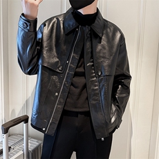 秋冬2024轻熟抖音休闲夹克皮衣外套男JK-5022-P125，男装夹克，电商A236