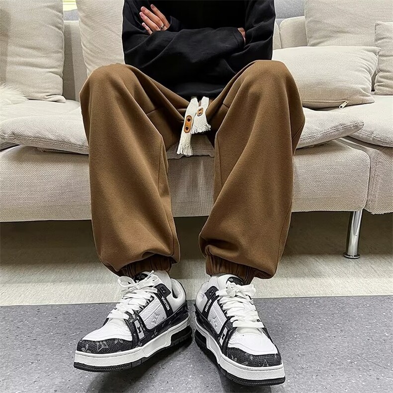 青春流行新款休闲裤工装裤时尚潮牌潮流长裤男宽松型春秋2366 P35图片