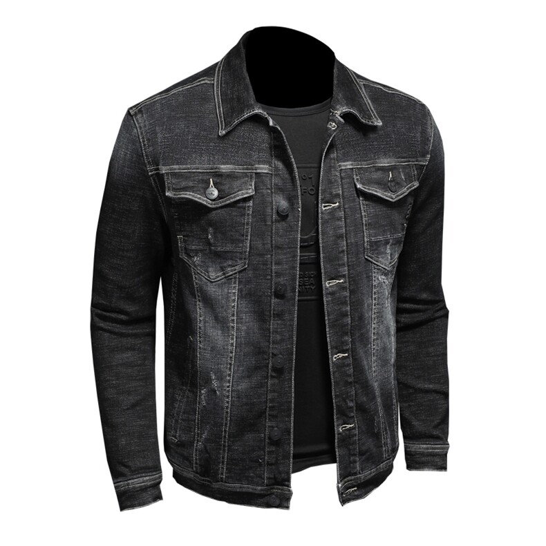 730/MY003/P180弹力款加棉牛仔衣冬季新款牛仔衣加厚男现货，男装夹克，钱塘730-1