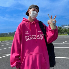 抖音得物供货可提供视频春装重磅美式宽松连帽卫衣DL2423，男装卫衣，电商A486-1