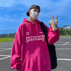 抖音得物供货 可提供视频 春装重磅美式宽松连帽卫衣DL2423图片