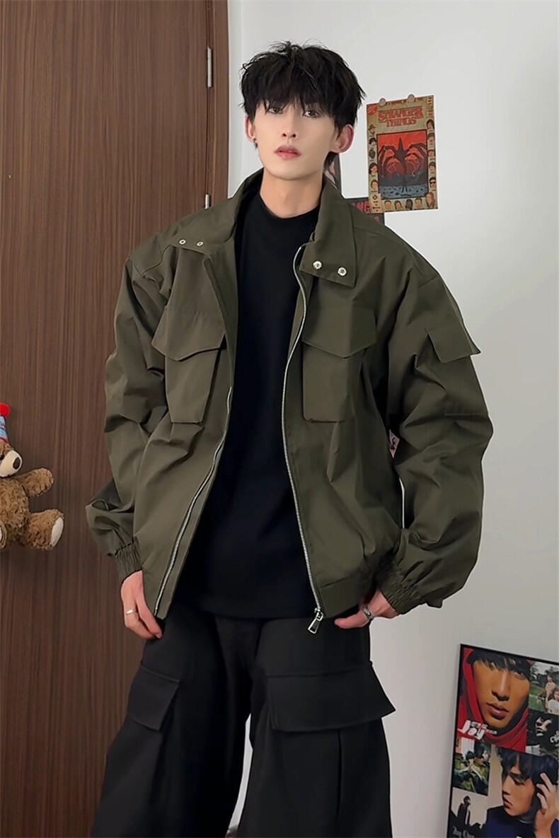 2025春季新款工装飞行夹克外套薄款JK913-P78,男装夹克,星座508（原C305）