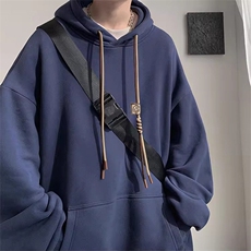 JEM20重磅薄款连帽卫衣男帽衫潮牌美式休闲宽松学生上衣服薄外套，男装卫衣，星座308A-1（原309B-1）