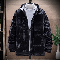 现货潮牌鲨鱼皮高端品质立领韩版大码情侣羽绒服面包服男外套短款，男装背心/马甲，星座301D-5(原星座1415）