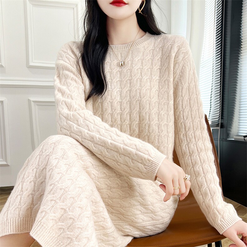 女士秋冬羊毛套裙羊毛,女装套装/套裙,蒙莲贝斯
