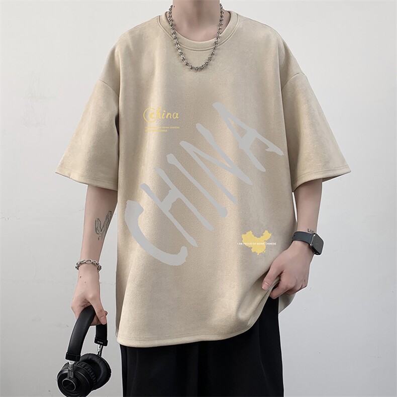 麂皮绒短袖t恤男大码半袖男JD82208-P25,男装T恤,电商A040