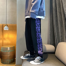早秋宽松束脚休闲运动裤条纹九分裤卫裤XZ707-KZ929-P50+限价68，男装休闲裤，星座707