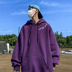 抖音得物供货可提供视频春装重磅美式宽松连帽卫衣DL2416，男装卫衣，电商A486-1