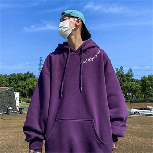 抖音得物供货 可提供视频 春装重磅美式宽松连帽卫衣DL2416图片