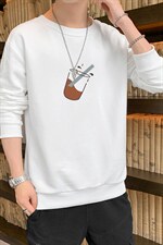 跑量卫衣男22秋季打底上衣潮流韩版宽松T恤时尚百搭长袖W133，男装卫衣，星座815-2
