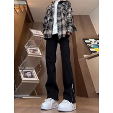个性裤脚拉链牛仔裤男百搭新款直筒裤513ACK2782常规P37加绒P43，男装牛仔裤，星座513A