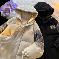 2025冬季新款港风摆拍大码绣花小熊棉衣M-5XHM23927-特P105，男装棉衣，电商A022