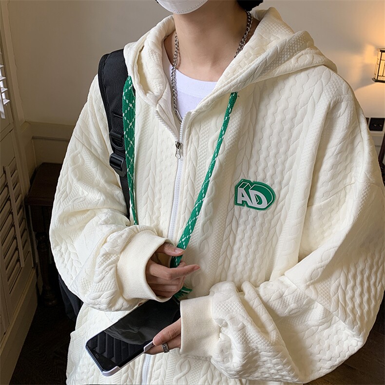 citboy酒店秋冬大麻花开衫连帽高品质卫衣夹克外套WK221-P60控88,男装卫衣,电商B370