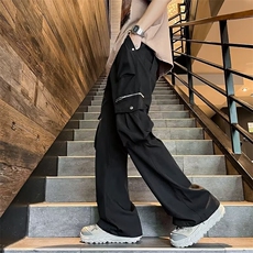 美式高街工装裤男款户外机能冲锋裤直筒大码休闲长裤子HT62/P58，男装工装外套，星座506