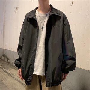 春秋季休闲外套日系ins炫彩反光夹克男潮宽松百搭上衣 W3640-P52图片