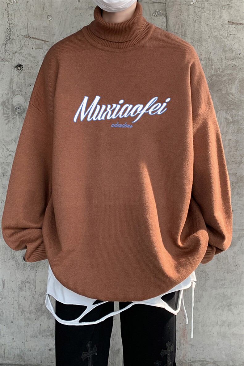 抖音供货、现货秋季冬高领毛衣宽松打底衫D223A-MG2301-特P45,男装针织衫/毛衣,电商019-1
