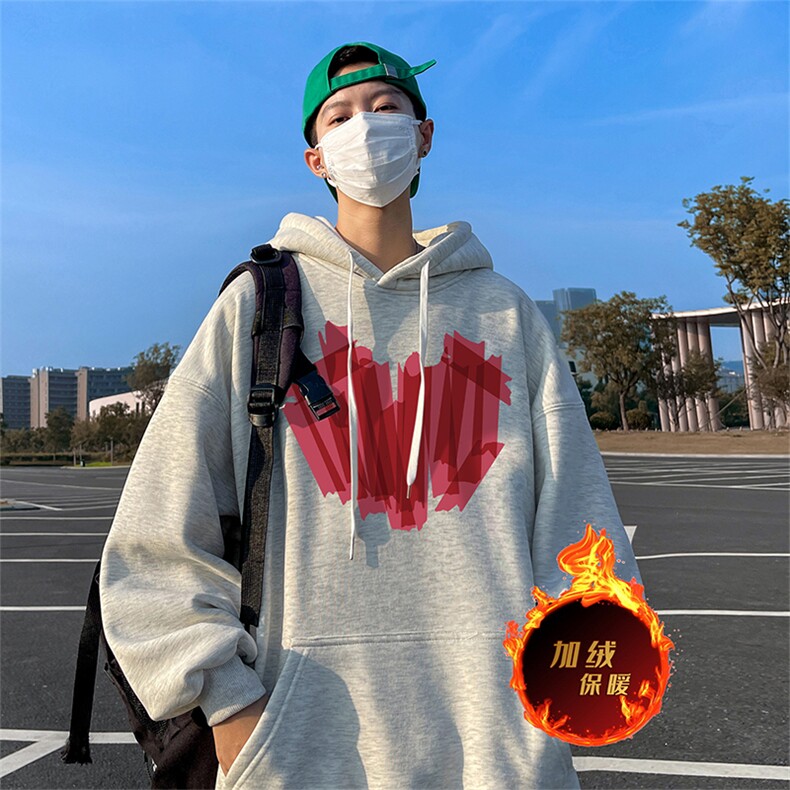 500克重磅秋冬美式加绒加厚卫衣外套DL1605常规特P35加绒特40,男装卫衣,电商A486