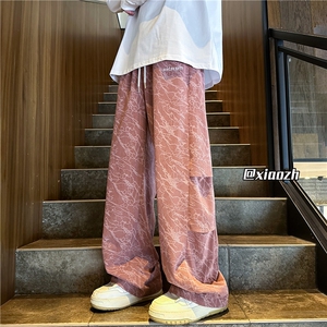 XZ616秋季重磅侧开双褶刺绣闪电纹灯芯绒长裤TY1023特P55控68