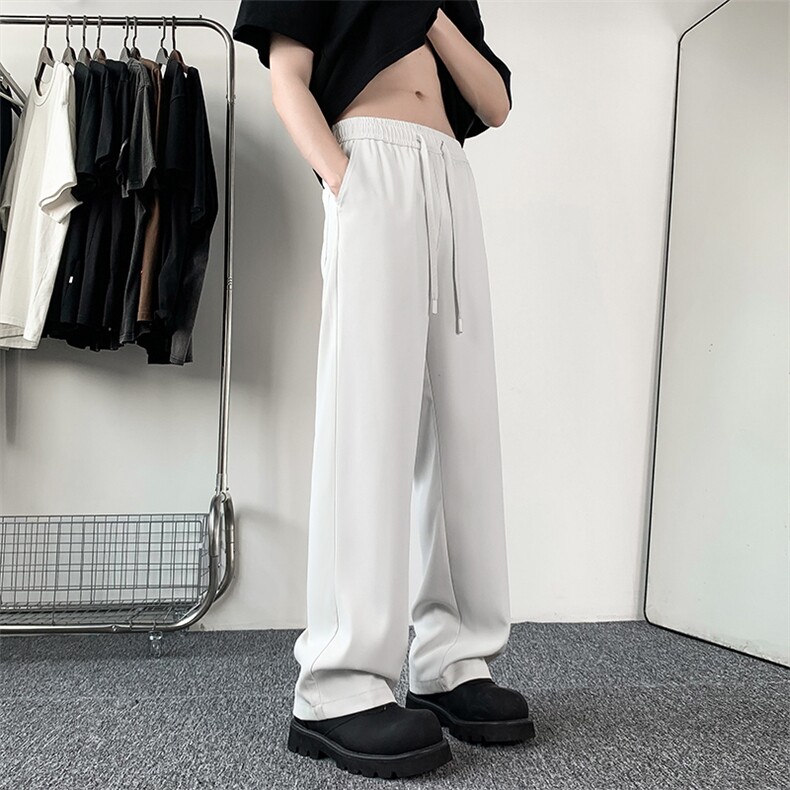 2024夏季新款内景大码精品摩根丝冰丝西裤M-5XHK24352-P50，男装西裤，电商A022