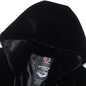 冬季新款男士金貂绒大衣短款夹克卡貂绒皮草保暖外套ALXB511-P340图片
